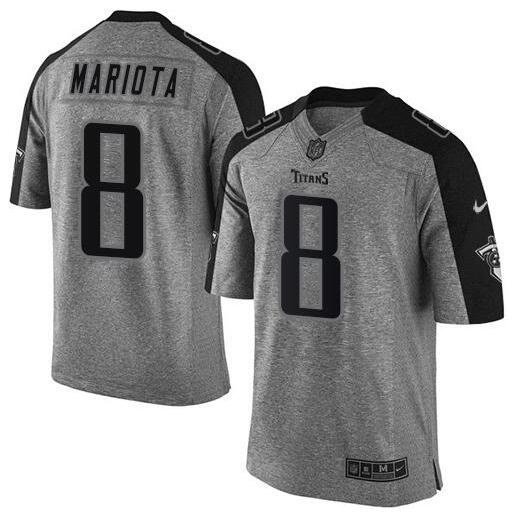 Men's Tennessee Titans Active Player Custom Gray Stitched Football Jersey